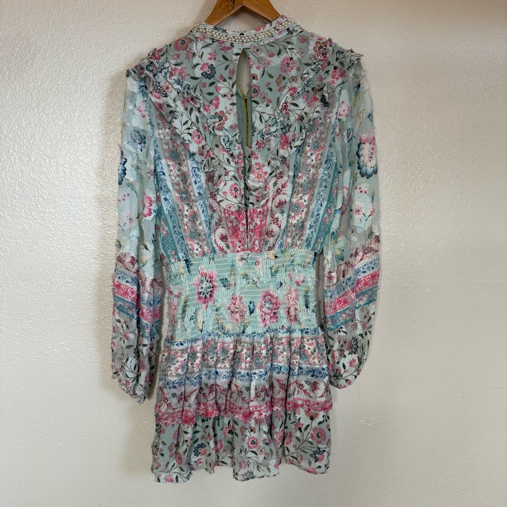 Hana Ruffled Floral Burnout Dress Size S - Picture 8 of 13